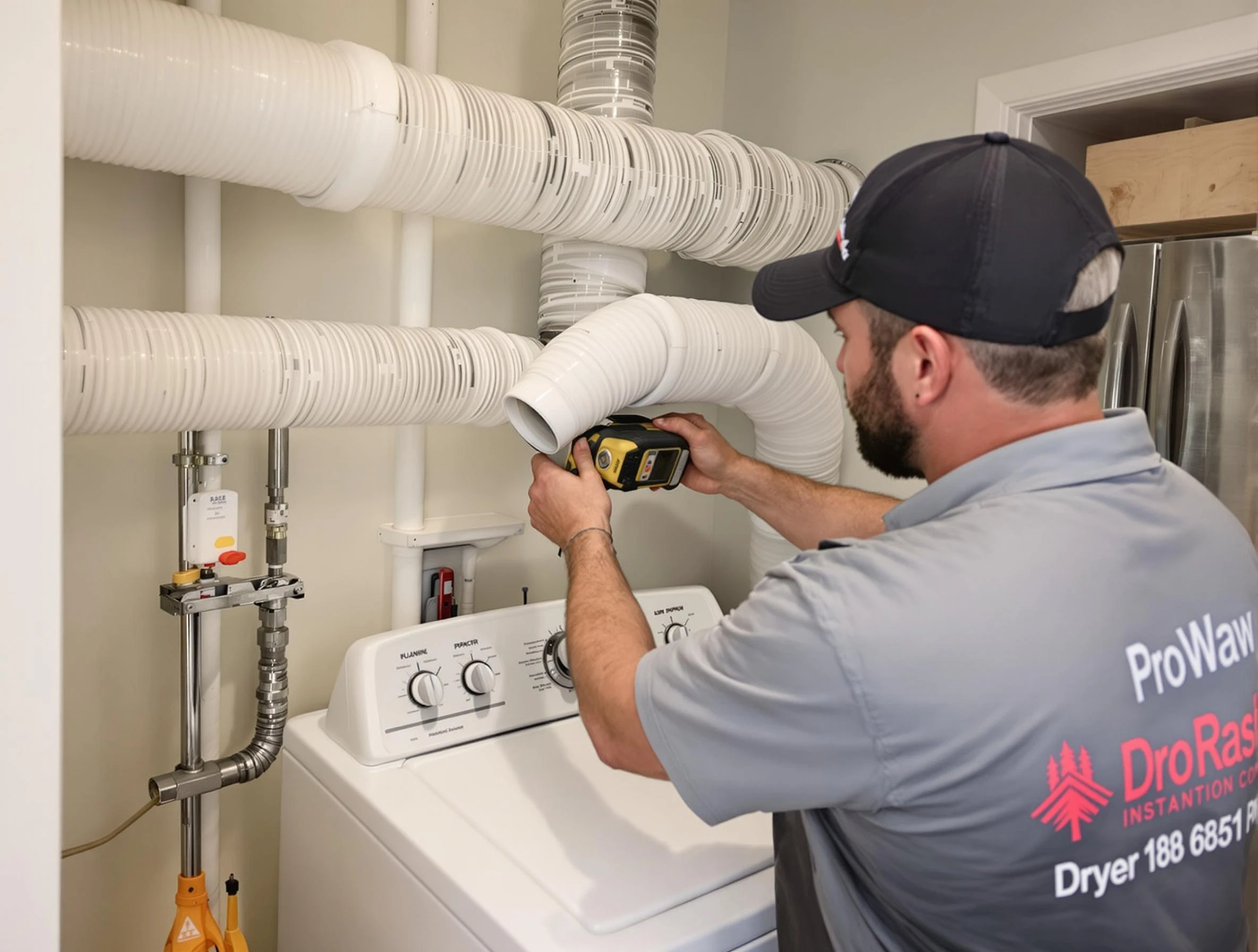 Professional dryer vent hose installation by Forest Hills Dryer Vent Cleaning in Forest Hills
